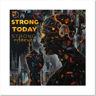 Strong Today Strong Forever Posters and Art